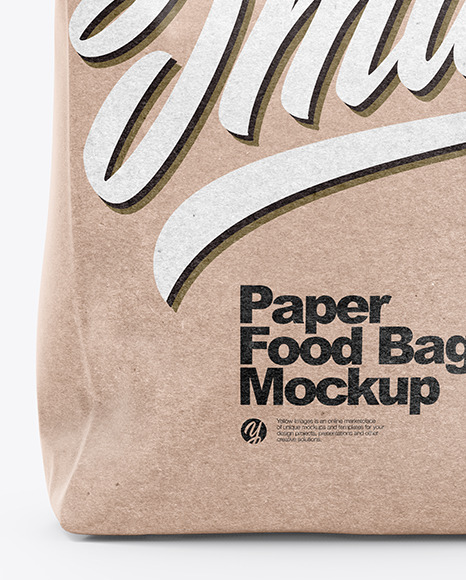 Kraft Food Bag Mockup