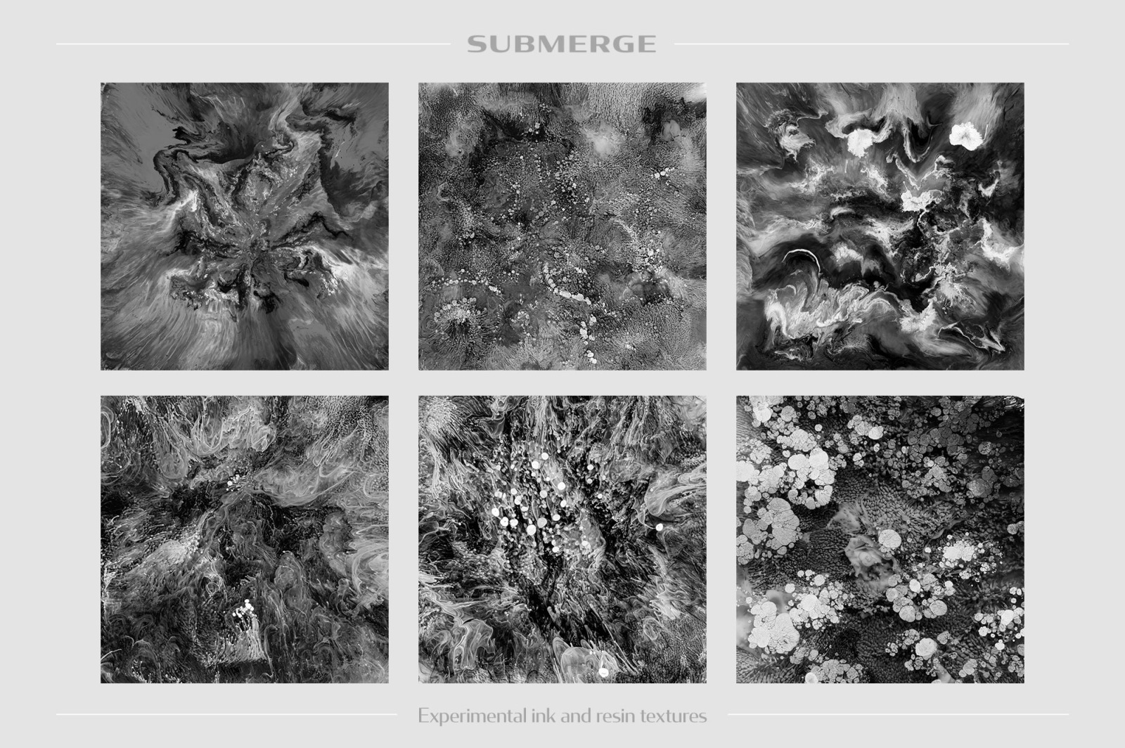 Submerge: Experimental Ink and Resin Textures