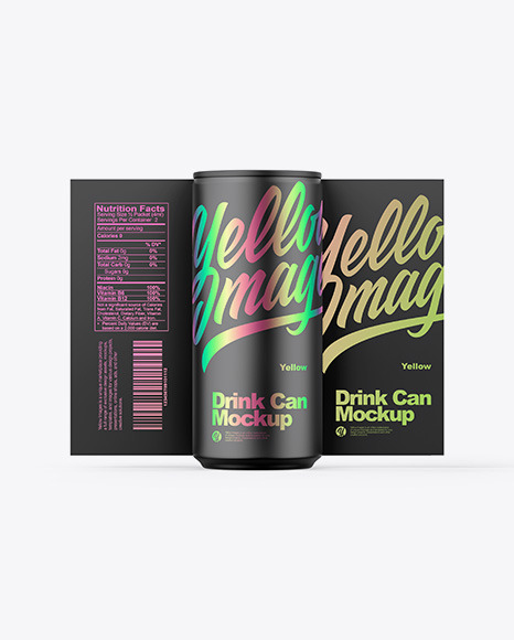 Matte Can Mockup Matte Can Mockup