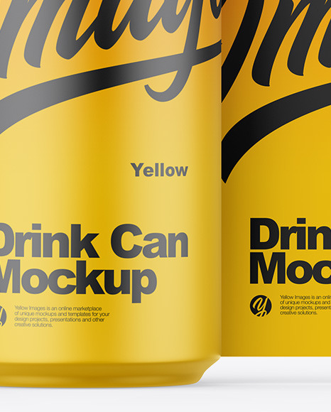Matte Can Mockup Matte Can Mockup