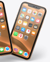 Two Apple iPhones 11 Pro Mockup