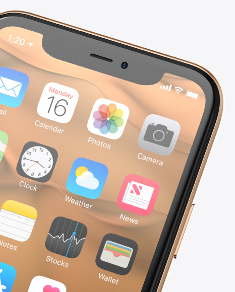 Two Apple iPhones 11 Pro Mockup