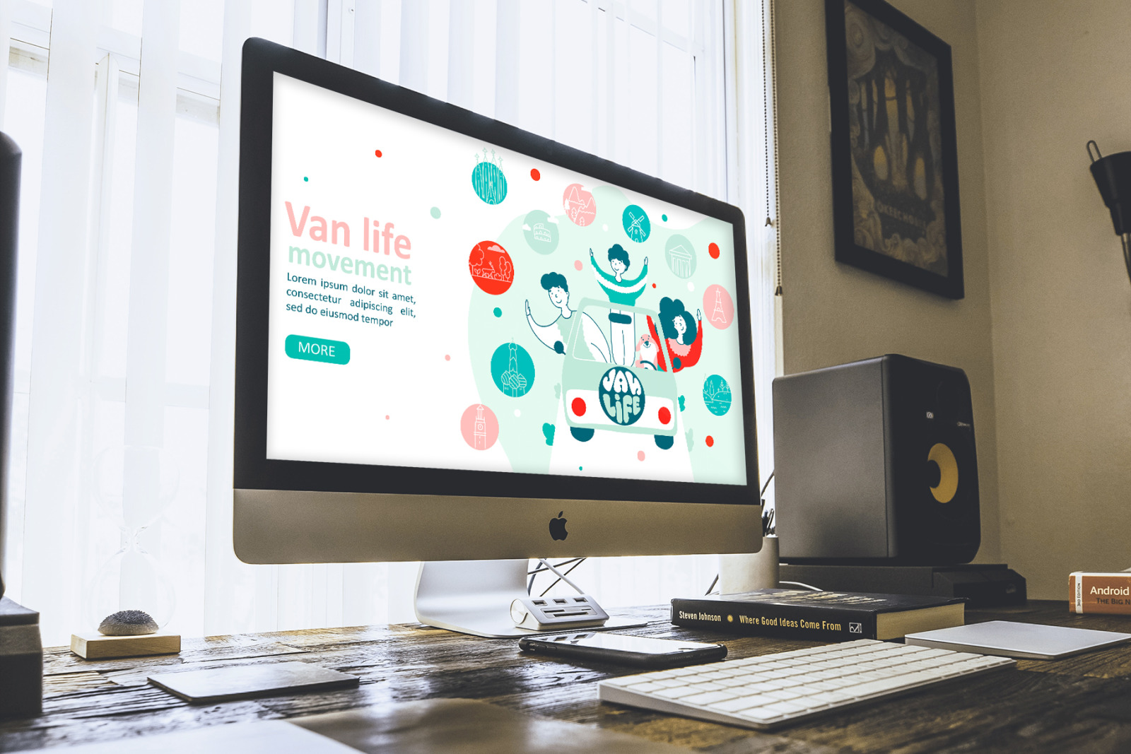 Van life - cartoon characters Van life - cartoon characters