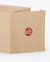 Matte Dropper Bottle with Kraft Paper Box Mockup