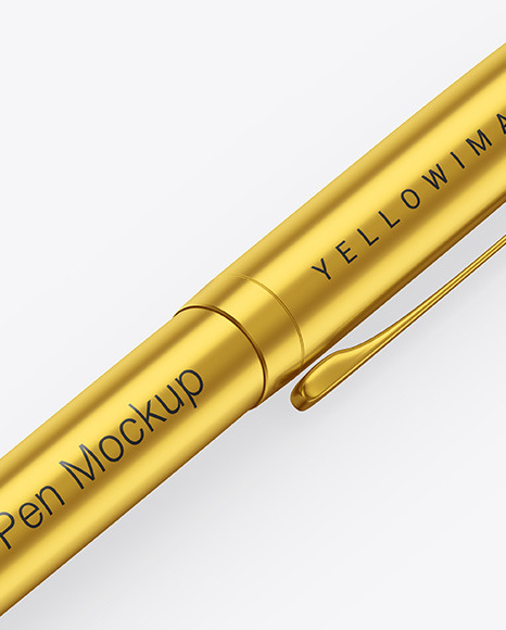 Matte Metallic Pen Mockup