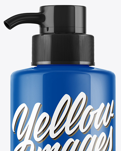 Glossy Soap Bottle Mockup