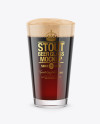 Stout Beer Glass Mockup