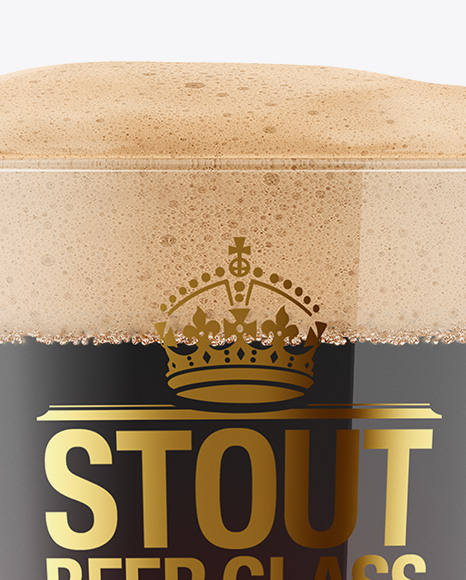 Stout Beer Glass Mockup