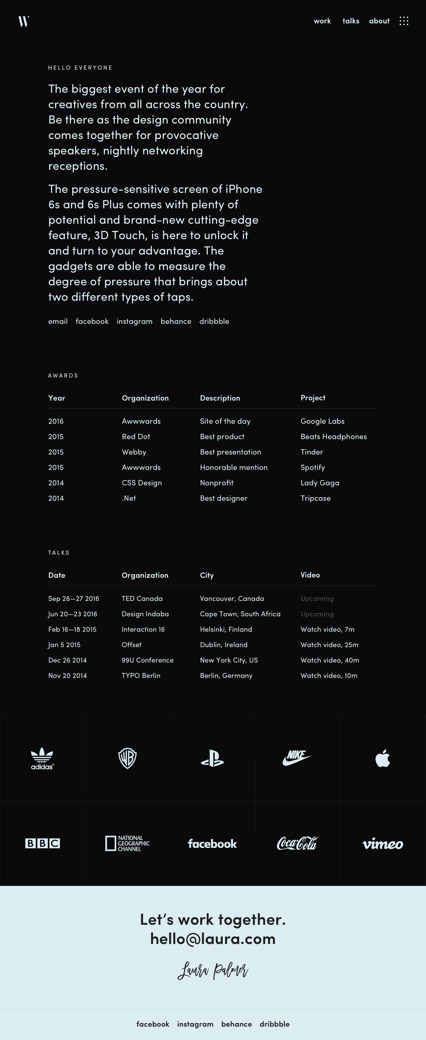 Mirror — Portfolio/Agency Template Mirror — Portfolio/Agency Template