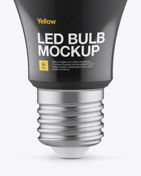 Glossy LED Bulb Mockup