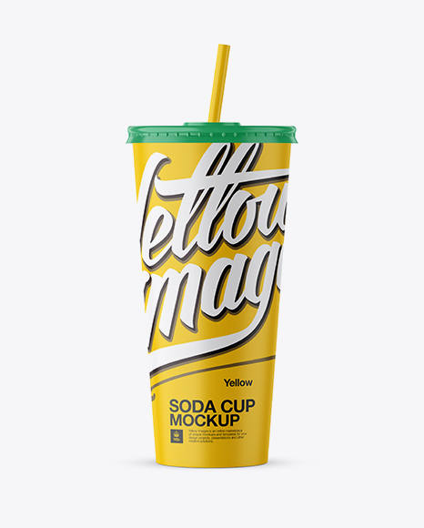 Paper Soda Cup Mockup