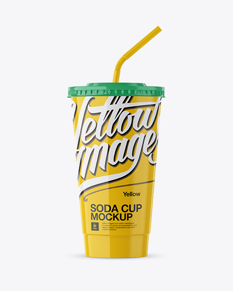 Glossy Plastic Soda Cup Mockup - Free Download Images High Quality PNG