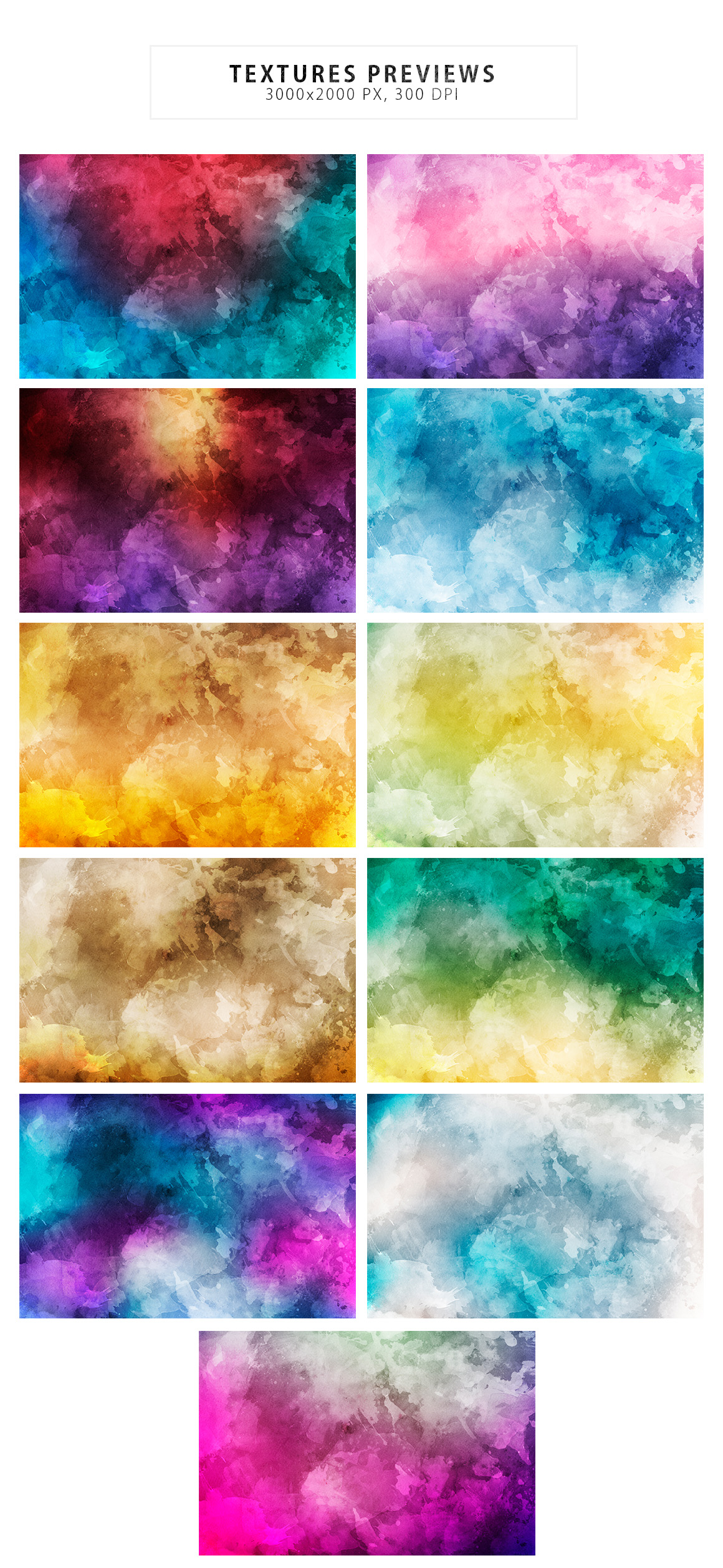 Watercolor Backgrounds & Bonus Watercolor Backgrounds & Bonus