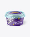 Yoghurt Cup Mockup - High-Angle Shot