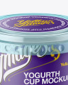 Yoghurt Cup Mockup - High-Angle Shot