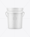 Plastic Paint Bucket Mockup