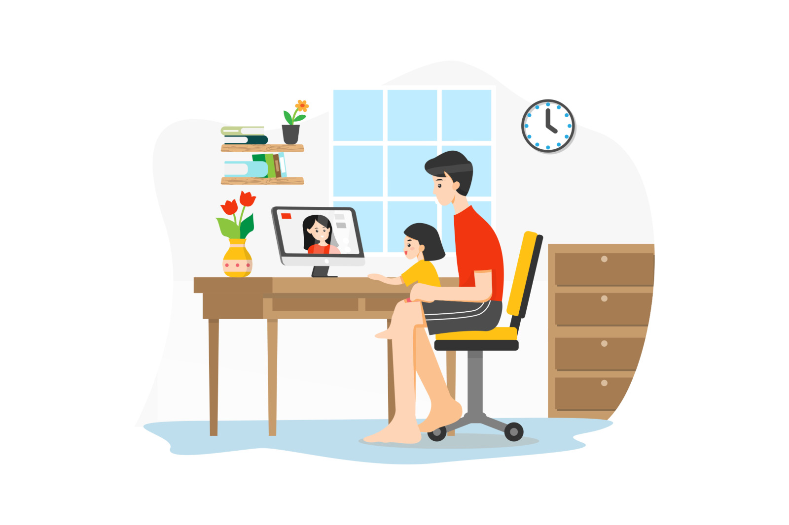 M112_Stay at home Illustrations