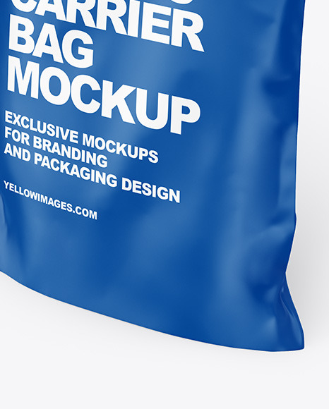 Matte Carrier Bag Mockup