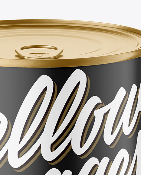 Round Tin Can Mockup