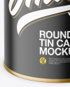 Round Tin Can Mockup