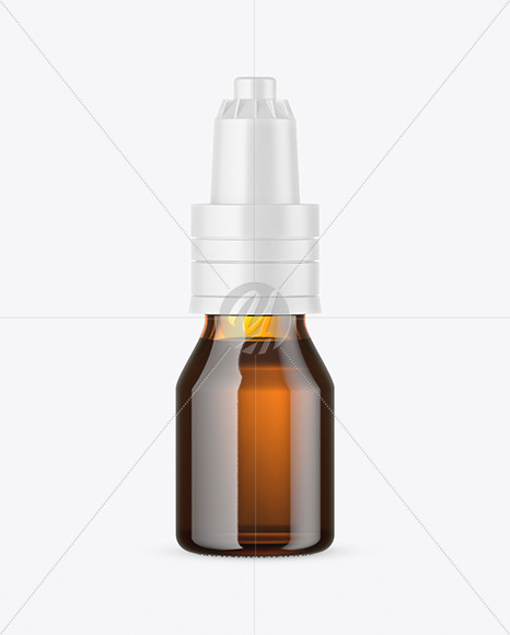 Amber Glass Dropper Bottle Mockup