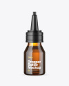 Amber Glass Dropper Bottle Mockup