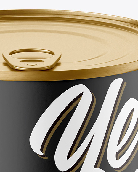 Round Tin Can Mockup