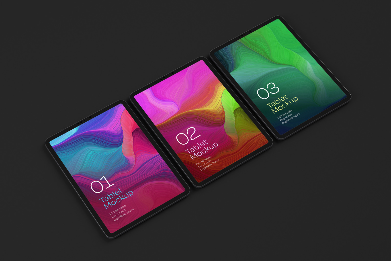 iPad Pro Mockup Set | Tablet Screen