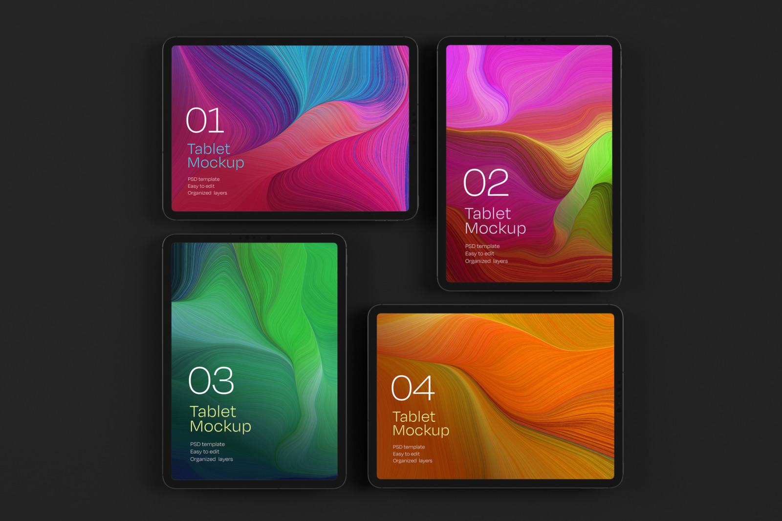 iPad Pro Mockup Set | Tablet Screen iPad Pro Mockup Set | Tablet Screen