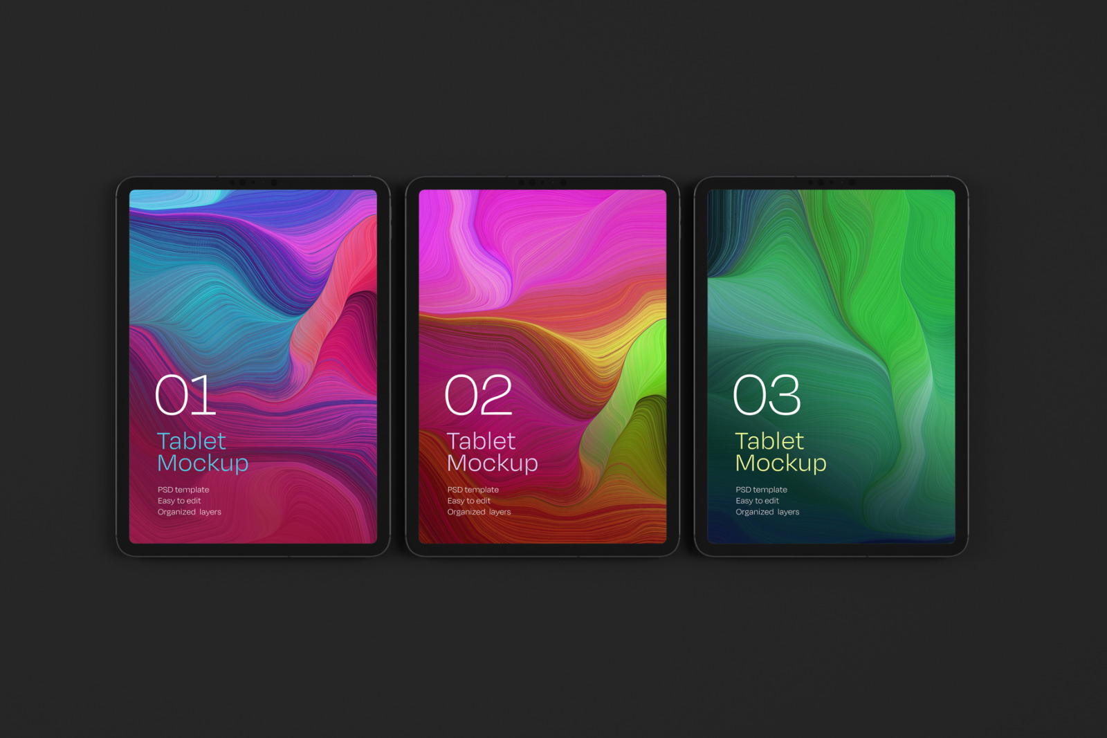 iPad Pro Mockup Set | Tablet Screen iPad Pro Mockup Set | Tablet Screen