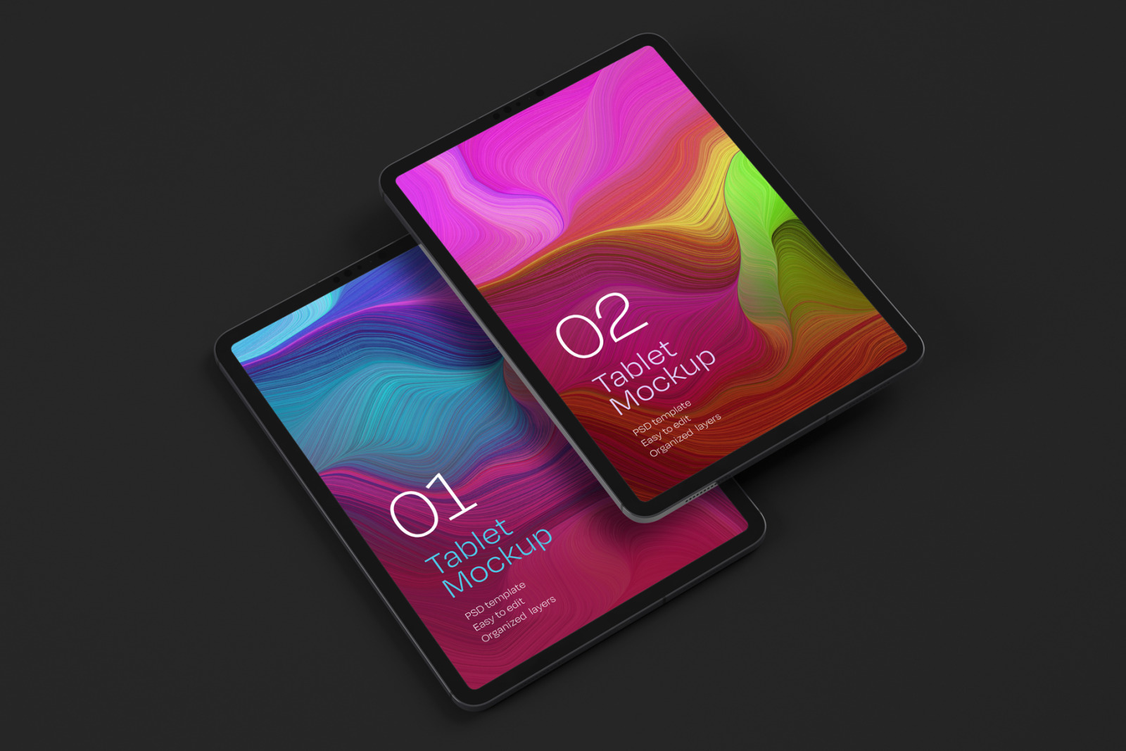 iPad Pro Mockup Set | Tablet Screen iPad Pro Mockup Set | Tablet Screen