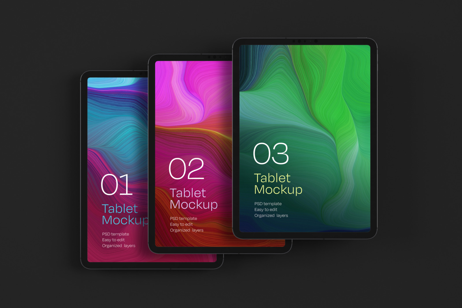 iPad Pro Mockup Set | Tablet Screen iPad Pro Mockup Set | Tablet Screen