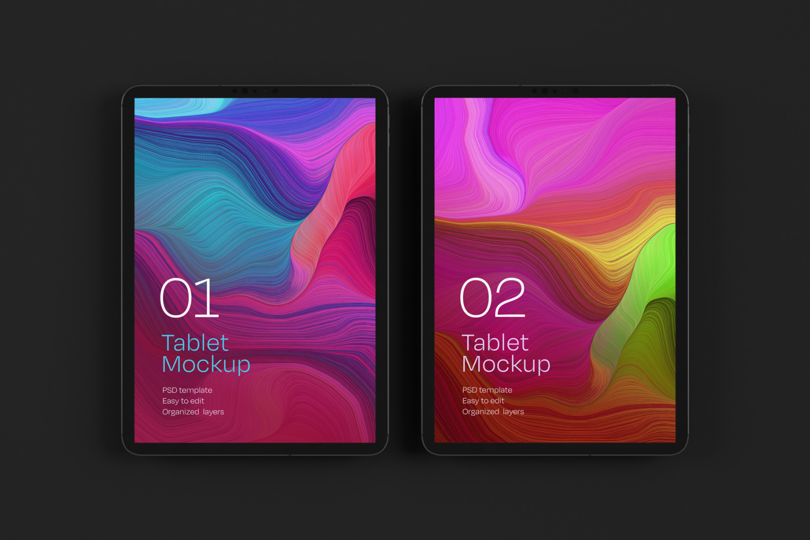 iPad Pro Mockup Set | Tablet Screen iPad Pro Mockup Set | Tablet Screen