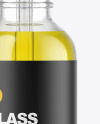 Clear Glass Dropper Bottle with Oil Mockup