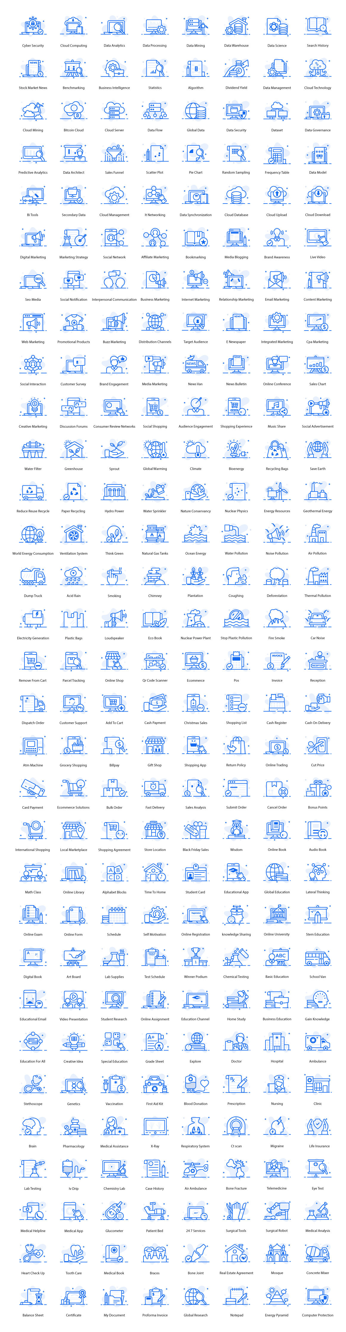 600 Premium Outline Icons