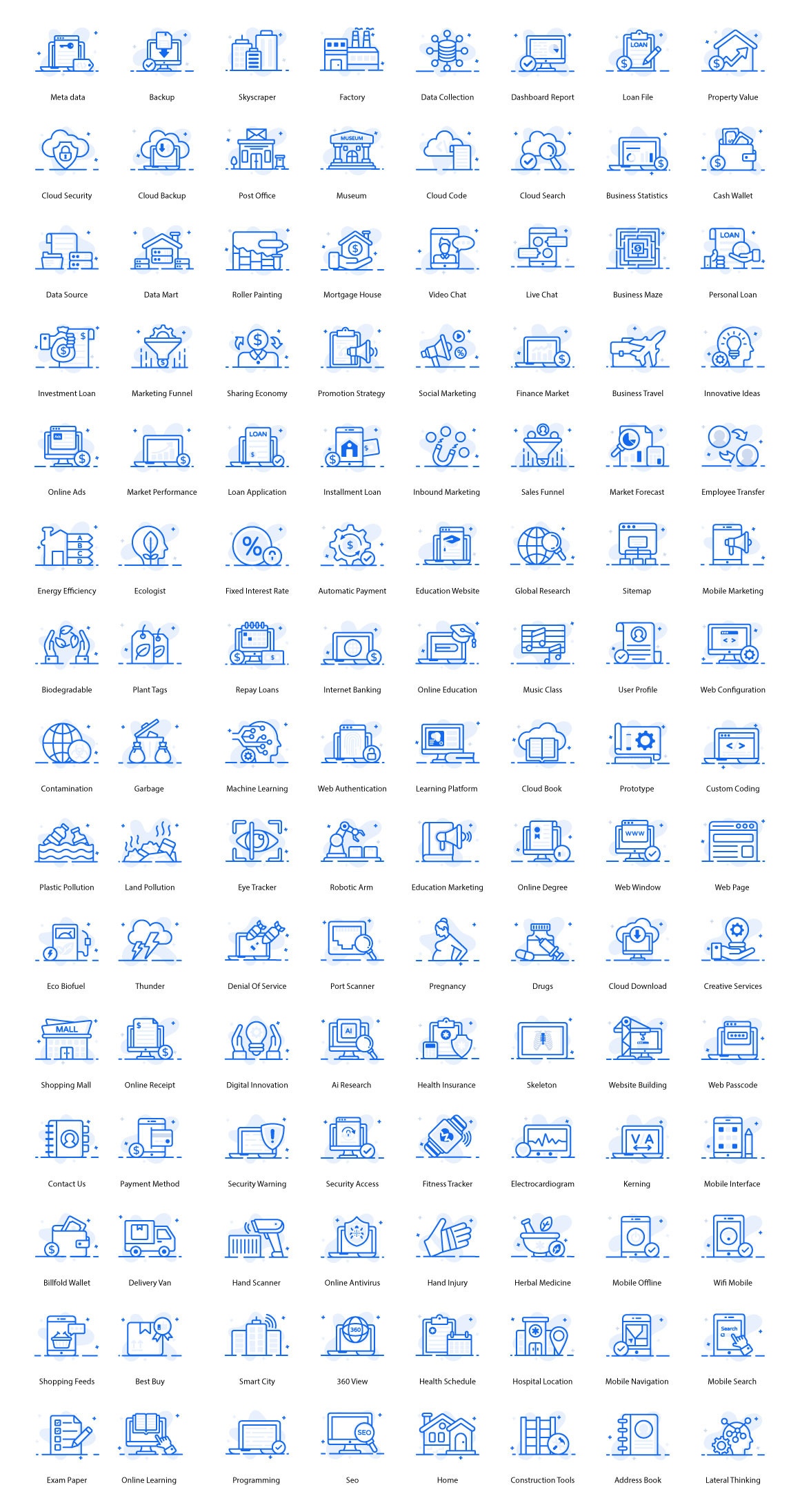 600 Premium Outline Icons