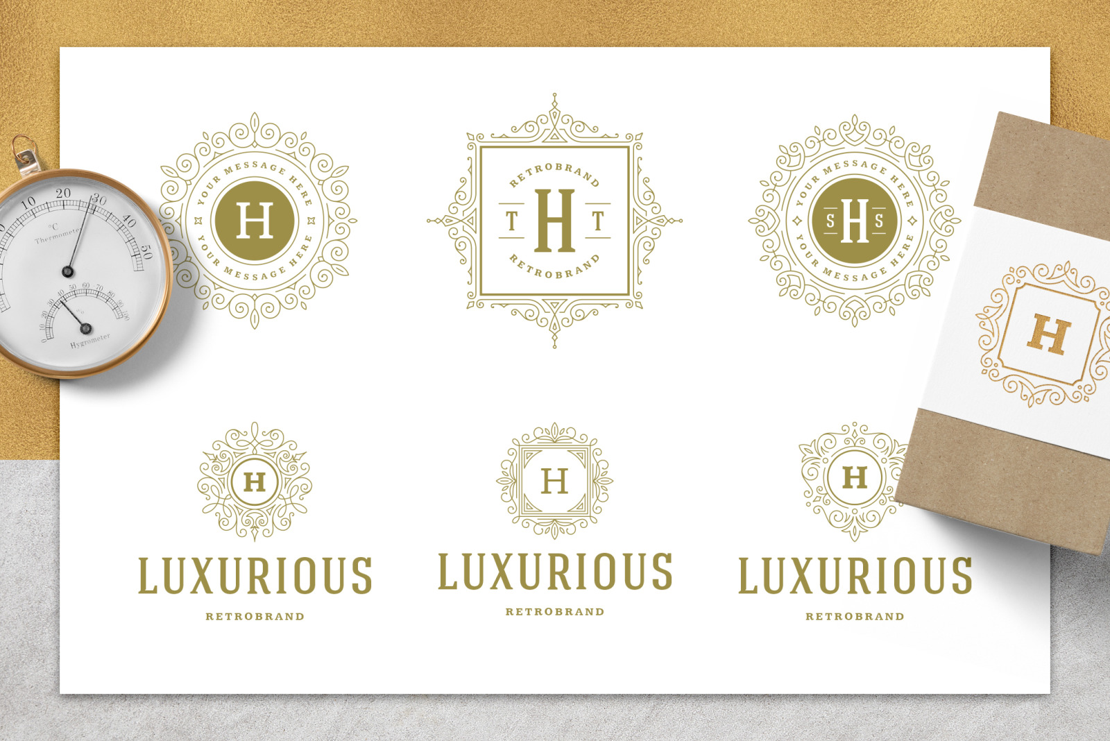 36 Luxury Ornament Logos