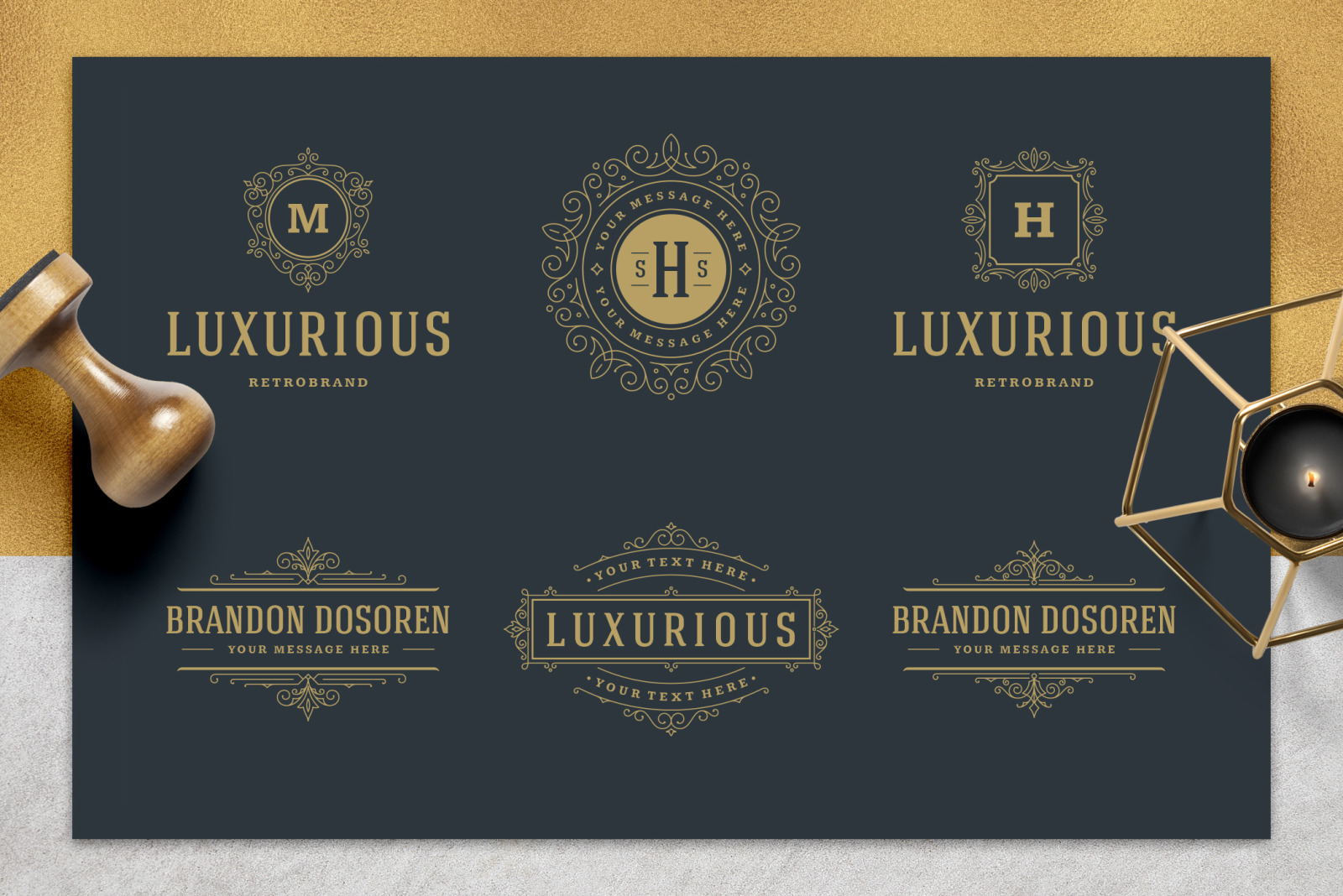 36 Luxury Ornament Logos