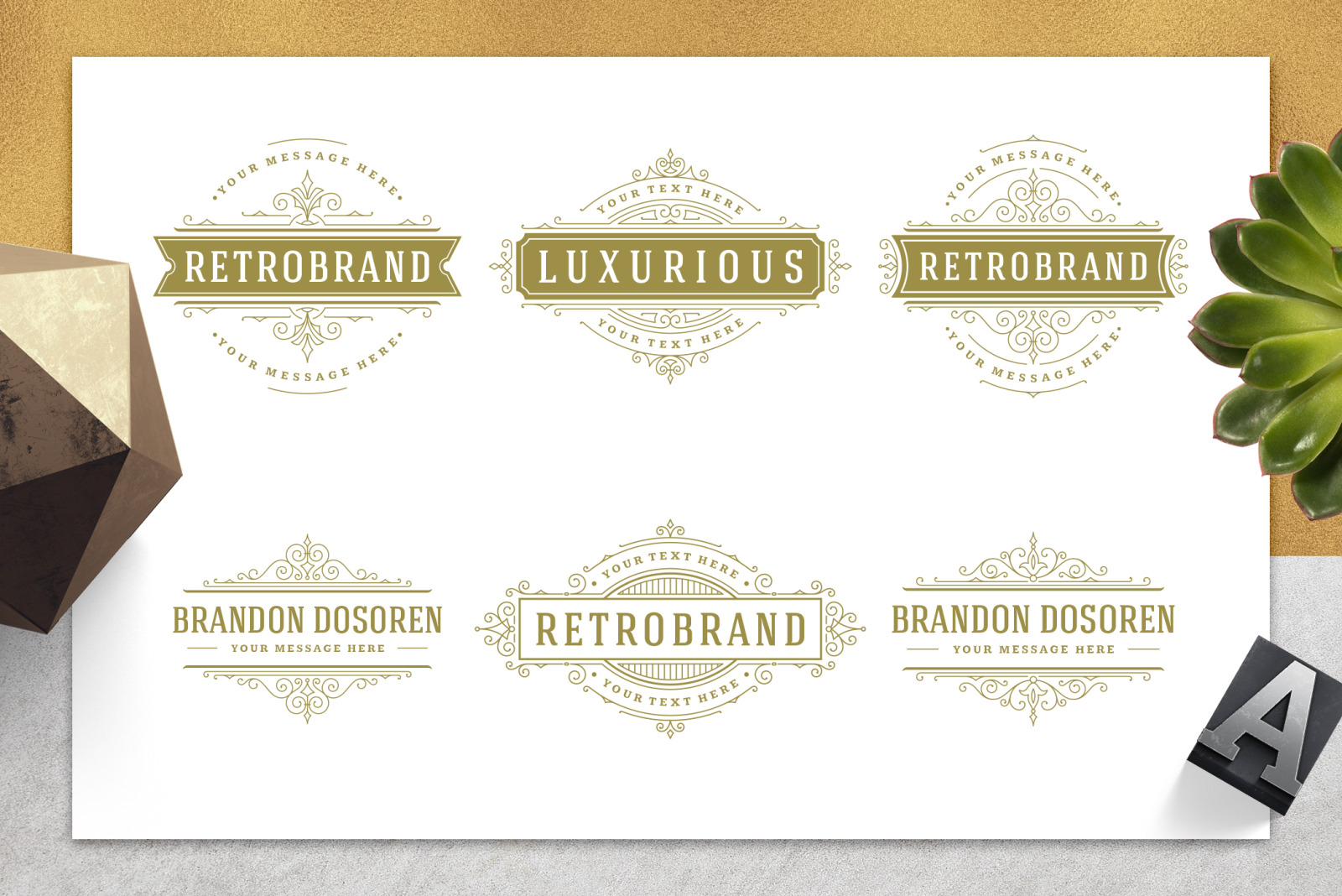 36 Luxury Ornament Logos