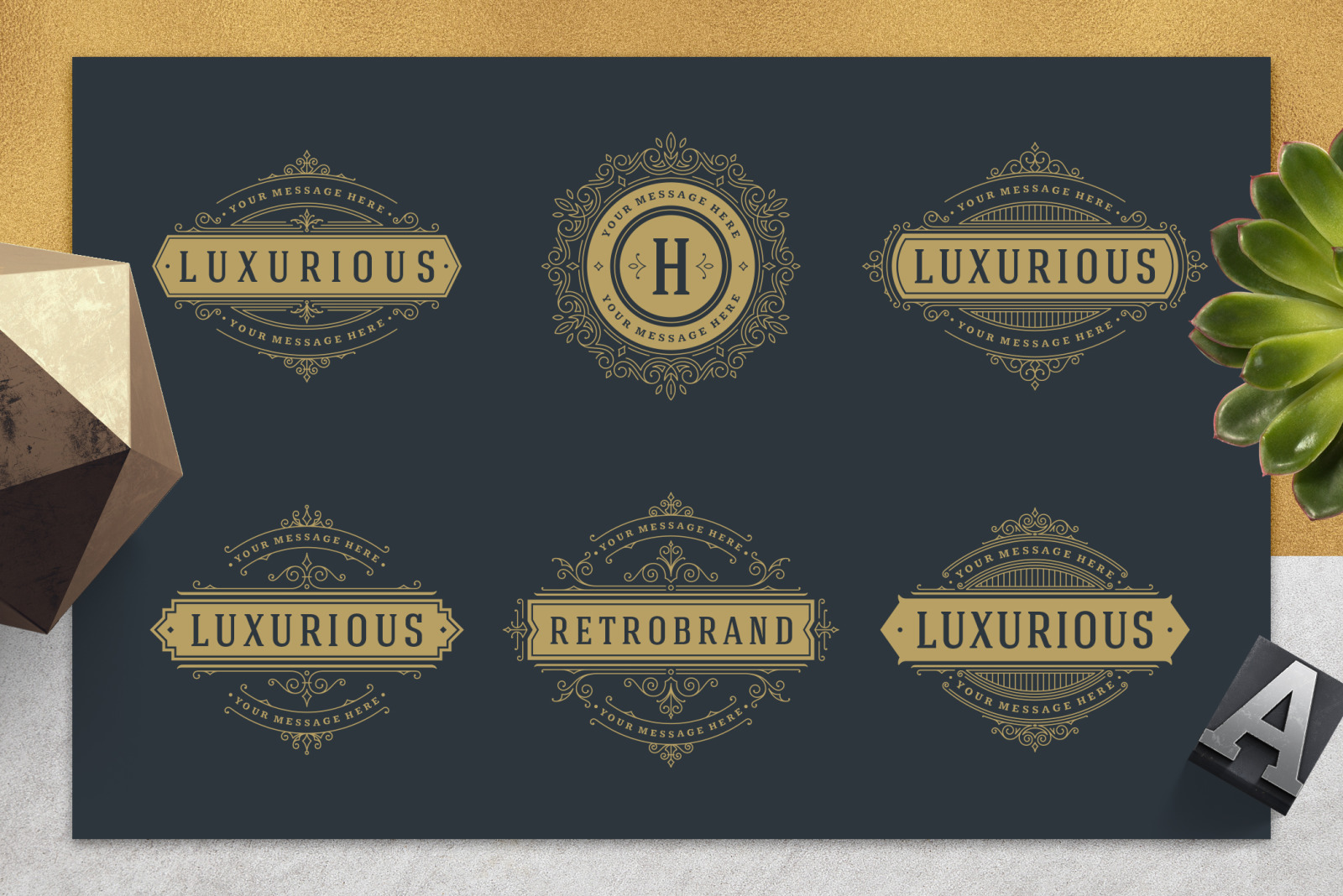 36 Luxury Ornament Logos