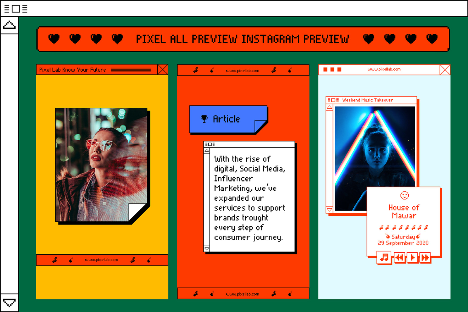 PIXEL-Instagram Stories Animation Templates PIXEL-Instagram Stories Animation Templates