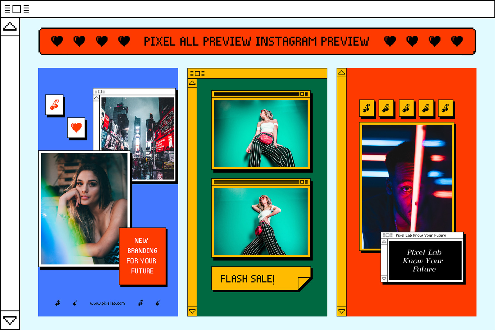 PIXEL-Instagram Stories Animation Templates PIXEL-Instagram Stories Animation Templates