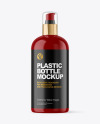 Glossy Cosmetic Bottle with Pump Mockup