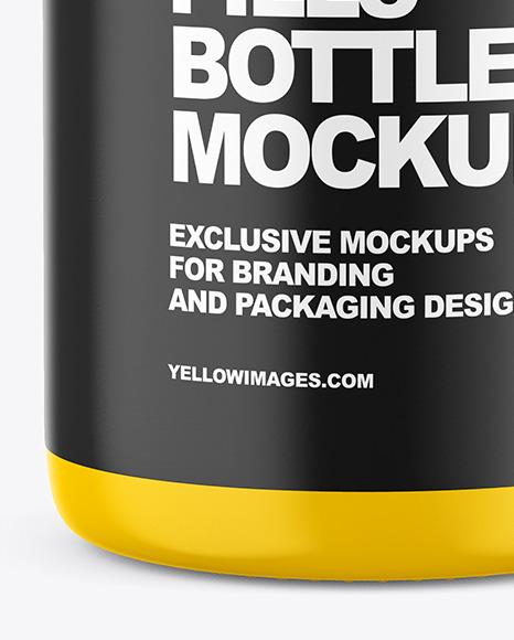 Matte Plastic Pills Bottle Mockup