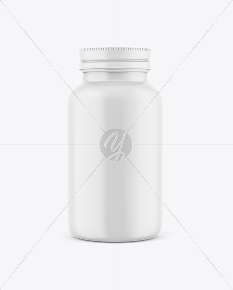 Matte Plastic Pills Bottle Mockup