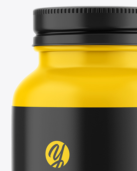 Matte Plastic Pills Bottle Mockup