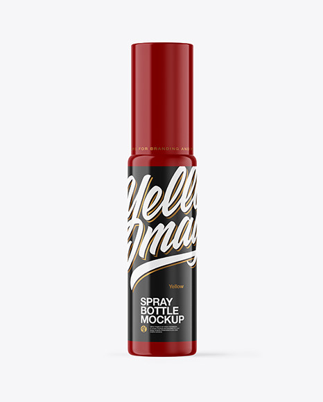 Glossy Spray Bottle Mockup Glossy Spray Bottle Mockup