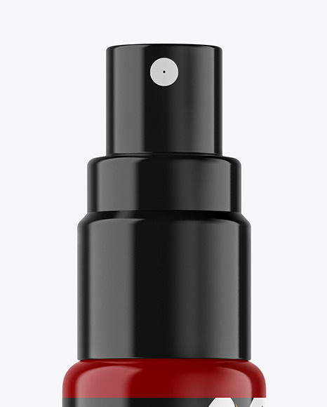 Glossy Spray Bottle Mockup