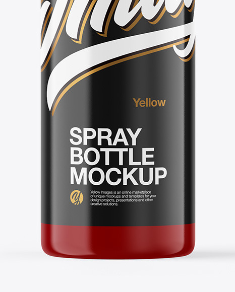 Glossy Spray Bottle Mockup Glossy Spray Bottle Mockup