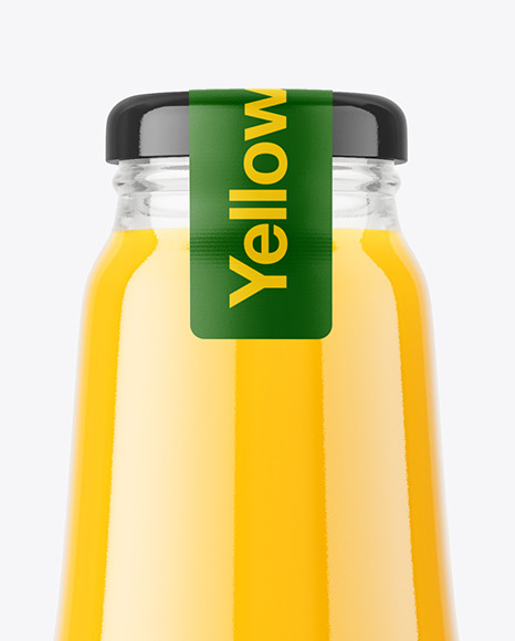 Orange Juice Bottle Mockup